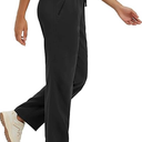 baleaf Women's Hiking Pants Ripstop Water Resistant Lightweight Quick Dry Zip Pockets UPF50+ Travel Clothes Size L