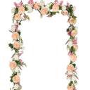 DearHouse 2Pack Artificial Peony Flower Garland  6ft/Strand Silk Peony Flower Greenery Garland with Fake Willow Leaves for Wedding Ceremony Backdrop Party Table Centerpieces Decor (Pink)