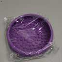 Dog Lick Bowl, Bestalk Anxiety Relief Lick Mat for Dogs, Non-Slip Freeze Licking Bowl Enrichment Puzzle Feeder for Distraction, BPA Free Silicone, Dishwasher Safe(Purple,S)