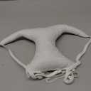 Breast Pillow  Soft 100% Cotton, Breast Pillow for Side Sleepers, Anti-Wrinkle Chest Support, Adjustable Strap, Breathable Fabric, Gift-Ready Red Box (White)