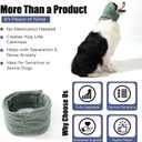 Quiet Ears for Dogs, Dog Calming Hoodie, Adjustable Dog Ear Muffs for Noise Protection, Ear Wrap Head Cover (M-Head Circle(13.7"~18.9"), Green)
