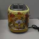 Hazel Quinn X Eduardo Recife Collaboration 2-Slice Retro Toaster, 6 Browning Levels, 3 Functions-Defrost/Reheat/Cancel, Removable Crumb Tray for Easy to Clean, 1.5 Inches Extra Wide Slots (Floral Printed)