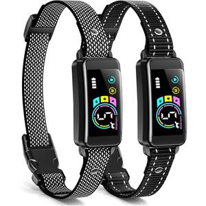 Dog Bark Collar for Large Medium Small Dogs, Rechargeable Smart Bark Collar, Anti Barking Training Collar with 5 Adjustable Sensitivity Beep Vibration (Black), Pack Of 1 