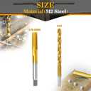 5/16"-36 UNS Tap and 9/32" Drill Bit Kit, M2 HSS Drill and Tap Set, Combination of Drill and Tap Kit for Metal
