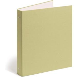 Eco-Conscious 1" Linen Covered Binder, Green, Silver Metal O-Rings