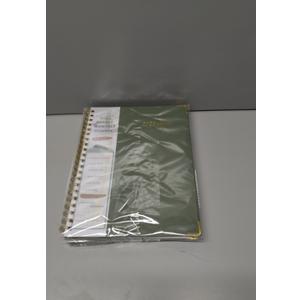 2026 Planner, Weekly and Monthly Calendar Planner from January 2026 - December 2026, 8.5" x 11" Hardcover Leather Hourly Appointment Book with Tabs, Spiral Daily Planners for School Work Home, Green