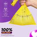 2 x Dog Poop Bags-150 Counts with Holder (10 Rolls), Biodegradable Poop Bags, Eco-friendly and Easy to Open, Thick Dog Waste Bags (Yellow)