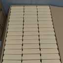 MESHA Jewelry Boxes Bulk 96PC, Matte Cardboard Gift Boxes, Cotton Filled Box with Lids, Brown 3.5x3.5x1 Inch, Bulk Square Small Kraft Gift Boxes