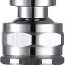 Shower Head Swivel Ball Adapter Brass Adjustable Shower Arm Connector Universal Showering Component Shower Arm Extension, Polished Chrome