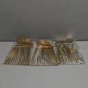 I00000 45 Pcs Gold Plastic Forks,Gold Disposable Utensils, Disposable Heavy Duty Plastic Forks Heat Resistant Perfect for Parties,Wedding,Dinners