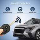 4-Button Key Fob Replacement Fits for Subaru 2014 2015 2016 2017 2018 Forester/ 2015-2019 WRX/ 2012-2017 Impreza/ 2013-2017 XV Crosstrek, FCC ID CWTWB1U811, G Chip 4D82