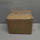 JUVITUS Amber 17 oz Wide Mouth Glass Packer Bottle with Black Ribbed Lid (4 pack)