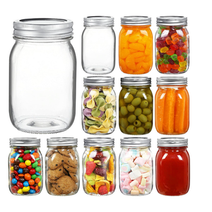 YEBODA 16 oz Wide Mouth Mason Jars 12 Pack Glass Canning Jars with Airtight Lids and Bands for Preserving, Jam, Honey, Jelly, Wedding Favors, Sauces, DIY Spice Jars, Salad, Yogurt