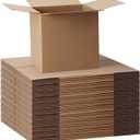 CRUGLA 40 Packs Shipping Boxes 6x6x6, Corrugated Cardboard Brown Mailing Box Bulk for Packing