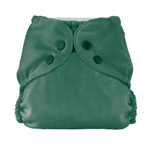 Esembly Cloth Diaper Cover - Reusable Swim Diaper, Waterproof, Breathable - Adjustable Outer Layer Over Absorbent Inner for Blowout Protection - Forest, Size 1 (7-17lbs)