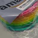 Bedwina Jumbo Rainbow Spring Coil Toy - 6" Plastic Giant Spring Coil for Kids, Big Spring Toys for Boys and Girls, Neon Colorful Rainbow Coil Spring for Party Favor Prizes and Kids Birthday Gifts