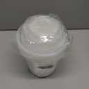 DUNPUTE 40 Pack 4/ 5/ 6/ 7 Inch Clear Nursery Pots with Drainage and Saucer, Clear Plastic Planter Pots for Plants, Flexible Seed Starting Pots for Succulents, Small Herbs, Annual Flowers