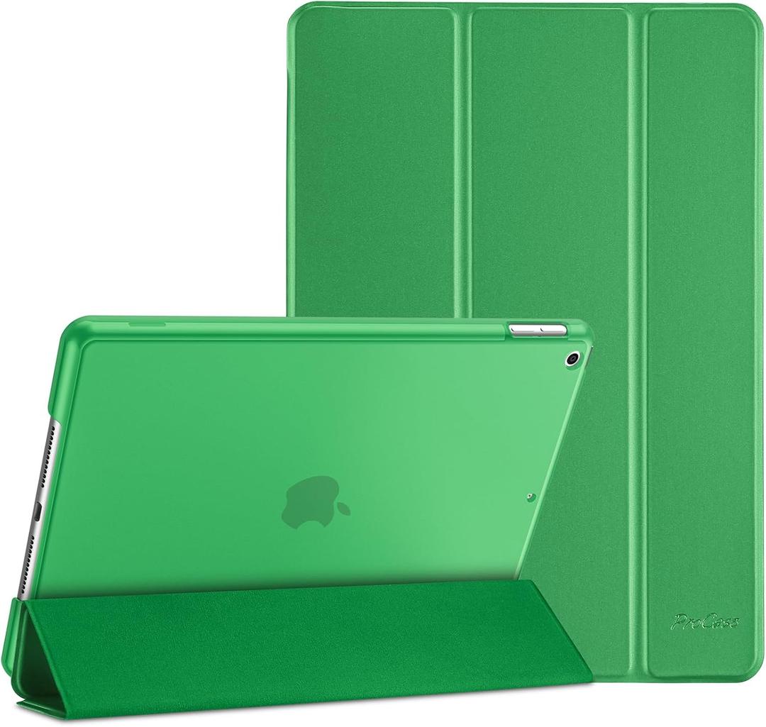 ProCase for iPad 9th/ 8th/ 7th Generation Case 10.2 Inch (2021/2020/2019 Release), 10.2 iPad Case 9th/ 8th/ 7th Gen Cover, Slim Smart Cover with Translucent Hard Shell Back -Green ProCase for iPad 9th/ 8th/ 7th Generation Case 10.2 Inch (2021/2020/2019 Release), 10.2 iPad Case 9th/ 8th/ 7th Gen Cover, Slim Smart Cover with Translucent Hard Shell Back -Green