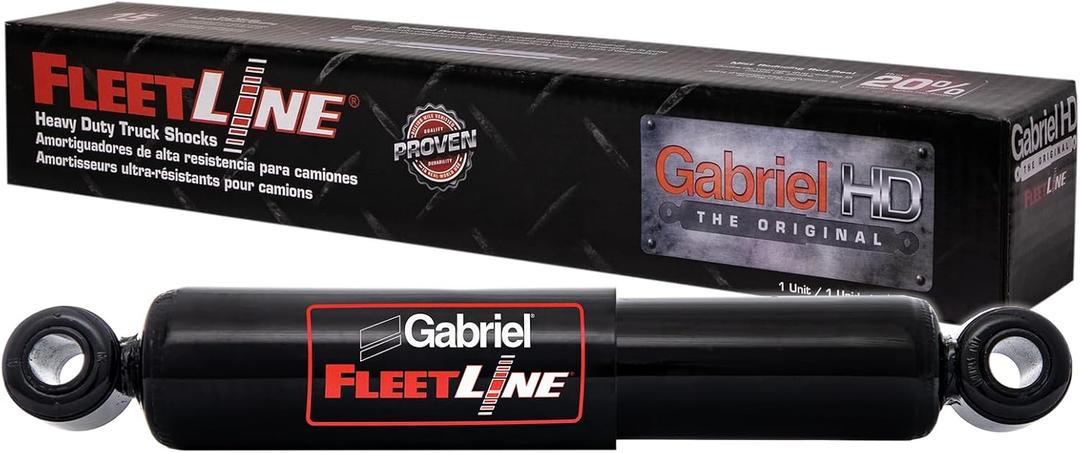 Gabriel 85000 Fleetline Heavy Duty Rear Shock Absorbers for Hendrickson Intraax and Vantraax Trailer Air Suspensions, Replaces OEM# A-20002, B-23013, B-23566, B-24088 (1 Pack)