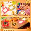 Amyhill 6 Pcs Fall DIY Picture Frames Thanksgiving Day Craft Wooden Maple Leaf Photo Frames Autumn Gifts for Friends DIY Maple Leaf Shaped Unfinished Wooden Photo Autumn Party Event Decorations