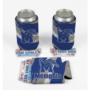 NCAA University Memphis Tigers 12 oz. 2-Sided Can Cooler (Pack of 3)