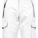 CREATMO US Men's Snow Pants Ski Bibs Waterproof Insulated Winter Snowboard Cargo (XX-Large, White)