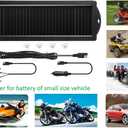 Sunway Solar Car Battery Trickle Charger & Maintainer 12V Solar Panel Power Battery Charger With Cigarette Lighter Plug Battery Clamp For Car Automotive Motorcycle Boat Marine Snowmobile Watercraft RV