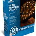 Joiedomi Christmas Net Lights,100 Warm White Net Lights for Indoor & Outdoor Decorations, Christmas Eve Night Decor, Christmas Tree, Bushes