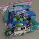 2 PCS Pre-Strung 3D Felt Happy Birthday Banner - Reusable Blue and Green Happy birthday Decorations Sign,Handmade Wool Felt Ball Garland, Pom Pom Garland, Party Decor, Photo Prop