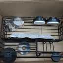 LEVERLOC Shower Caddy Suction Cup, 2 Pack suction shower shelf with Hooks & Soap holder, NODrilling Bathroom Holder, Rustproof bathroom organizer, Black