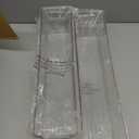 Plastic Food Storage 6 Pack Clear Container Bin with Handles for Organizing Kitchen, Pantry, Fridge, Freezer, Pantry,Bathroom. 16"x4"x5"