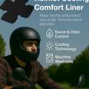 Motorcycle Helmet Liner Anti-Sweat, Cooling & Reusable. Absorbs Sweat, Prevents Odor & Stains. Easy Hook & Loop Fit for Helmets: Skateboard, Hockey & Bike