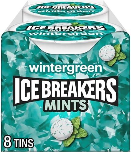 ICE BREAKERS Wintergreen Sugar Free Mints Tins, 1.5 oz (8 Count)