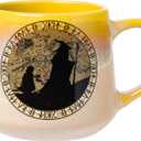 Silver Buffalo The Lord of the Rings Reactive Glaze Tapered Pottery Mug, 18 Ounces (Multicolor)