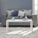 DHP Parsons Modern Coffee Table, White