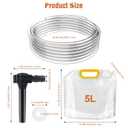 15 Sets Maple Syrup Tapping Kit, 15 Tree Taps, 15 Collection Bag with Lid (5 L), 15 Silicone Plug, 32.8 Ft Tube, BPA Free Maple Tree Tapping Kit Supplies for Experts Beginners