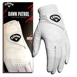 Callaway Golf Dawn Patrol Glove (Worn on Right Hand, White 2019, Medium, Ladies)