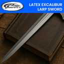 Szco 28” Latex Excalibur LARP Sword – Adult Medieval Cosplay Prop, Costume Accessory for LARP & Theatrical Use (18+)