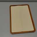 Oirlv Solid Wood Jewelry Tray Jewelry Display Holder Showcase Jewelry Display Organizer (Large, Creamy-white)