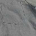 OCHENTA Little Big Boys' & Men's Long Sleeve Button Down Oxford Casual Dress Shirt 130 Sky Blue