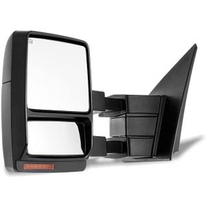 AKKON - For 07-14 F150 F-150 Extendable Towing Power Telescoping Wide Angle Side Mirrors Driver Left Side AKKON - For 07-14 F150 F-150 Extendable Towing Power Telescoping Wide Angle Side Mirrors Driver Left Side