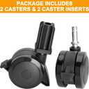 70360 Locking Caster w/Insert for Weber Genesis 300 Grill Parts Genesis S-310 S-320 E-310 E-320 S-330 Wheels for Weber Spirit 310 Spirit E-210 E-310 Summit E-420 Parts Replacement Wheels (2007-2011)