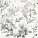 RoomMates RMK12298PL Iris Peel and Stick Wallpaper, Grey, Taupe