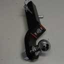 DEEAGLE 2 inch Ball Hitch with Pin, Heavy Duty Steel Receiver Hitches, Trailer Ball Hitch Fits 2 inch Receiver, 6000lbs, 2 in Drop