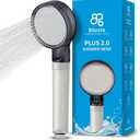 Bluvia Plus 2.0 Filtered Shower Head with Handheld High Pressure Handheld Shower Head with Filter