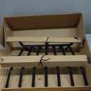 Mr IRONSTONE Fireplace Grate 21 inch Solid Steel Heavy Duty Fireplace Log Grates 3/4" Bar Grates Outdoor/Indoor Wrought Iron Burning Rack Holder