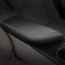 AOMSAZTO Armrest Covers for 2024 2023 2022 2021 2020 2019 2018 Toyota Camry Black with Red Stiches,Including L, LE, SE, XLE, XSE in regular, hybrid, V6, TRD.