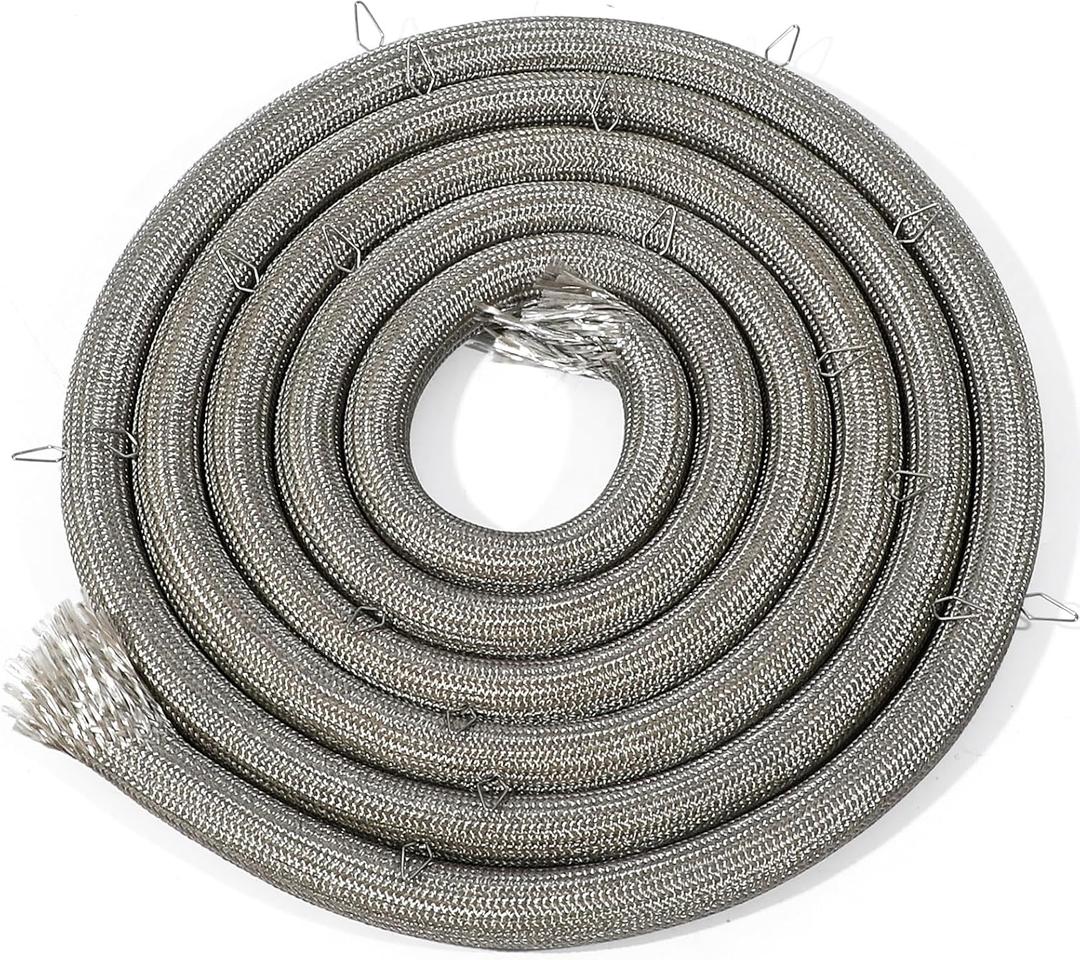 Upgraded 318053120 Range Oven Door Seal Gasket (18 Mounting Clips) Compatible with Frigidaire Kenmore Crosley etc Ovens, Replaceable 1057209 AP3769357 PS978383 EAP978383 etc, OEM