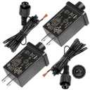 12V 1.5A Replacement Yard Inflatables Adapter with 10ft Extension Cords, Low Voltage 18W Class 2 Power Supply, IP44 Transformer for Christmas Inflatables, LED Lights, Indoor Outdoor Decorations