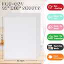 3D Puff Glitter HTV, 6-Pack 12"x10" Sheets. Iron-On Vinyl for Fabrics, Compatible with Cricut & Cameo for Easy DIY T-Shirts & Crafts. (White Glitter Puff, 12" x 10")